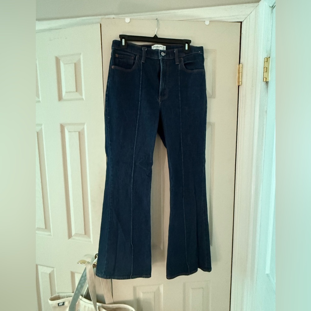 Abercrombie & Fitch Dark Blue Flare Jeans